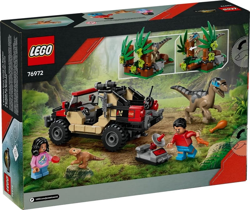 Конструктор LEGO Jurassic World Бегство по бездорожью от раптора (76972)