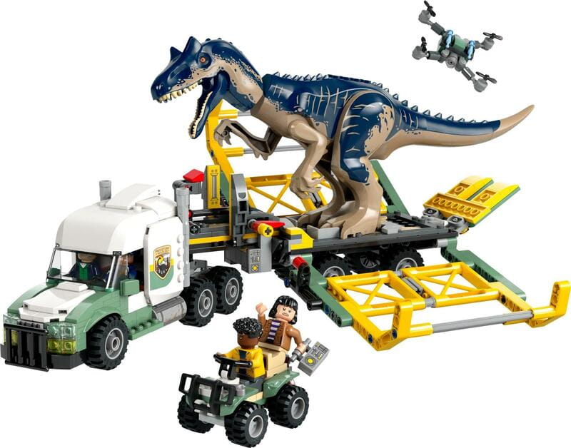 Конструктор LEGO Jurassic World Миссии динозавров: Грузовик для перевозки аллозавра (76966)