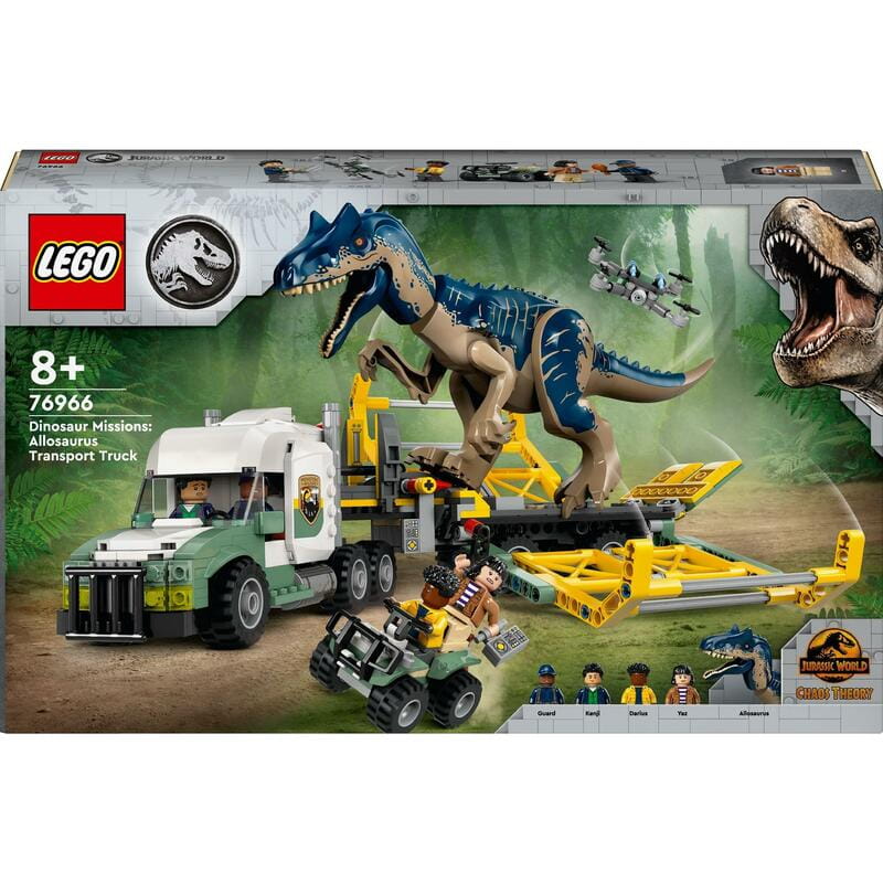 Конструктор LEGO Jurassic World Миссии динозавров: Грузовик для перевозки аллозавра (76966)