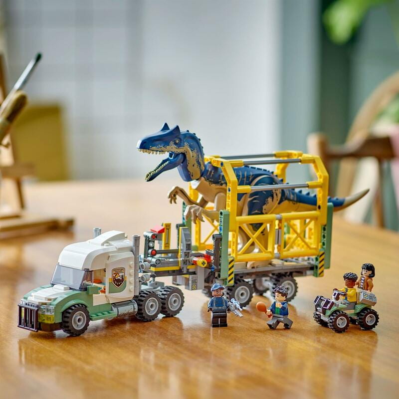 Конструктор LEGO Jurassic World Миссии динозавров: Грузовик для перевозки аллозавра (76966)