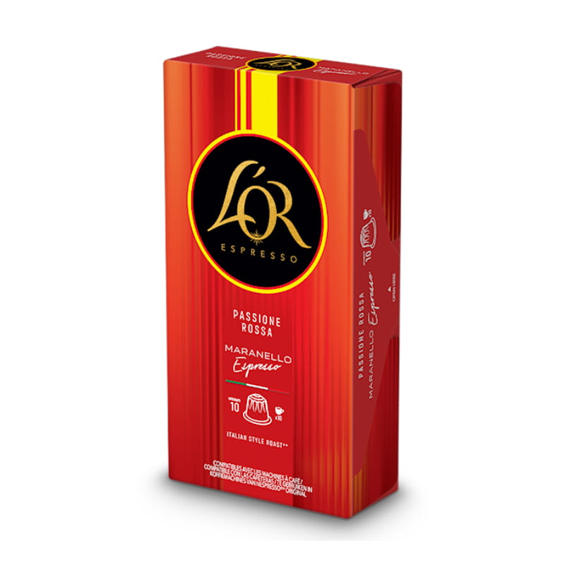 Кофе в капсулах L`OR Passione Rossa Maranello Espresso 10шт