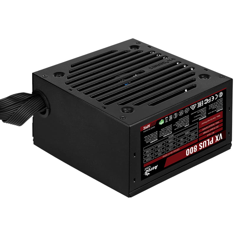 Купити Блок живлення AeroCool VX Plus Stealth 800 (ACPN-VS80AEY.12) 800W Блок живлення AeroCool VX Plus Stealth 800 (ACPN-VS80AEY.12) 800W