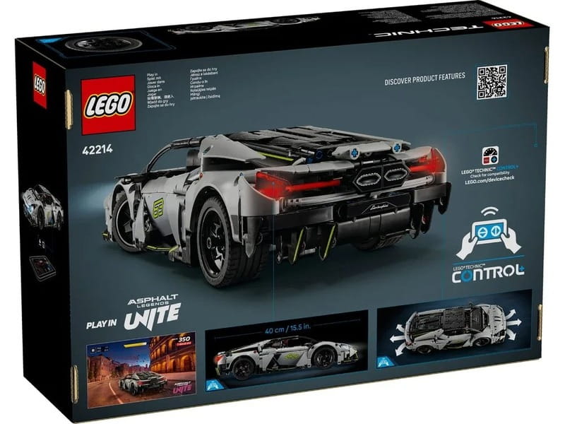 Конструктор LEGO Technic Суперкар Lamborghini Revuelto (42214)