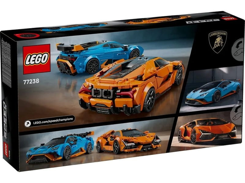 Конструктор LEGO Speed Champions Lamborghini Revuelto та Huracan STO (77238)