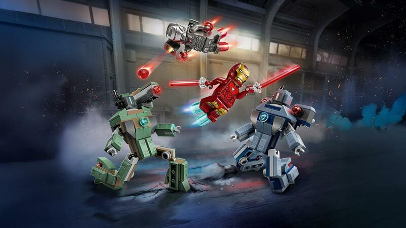Конструктор LEGO Marvel Super Heroes Железный человек и Боевая Машина против Хаммер Дронов (76320)