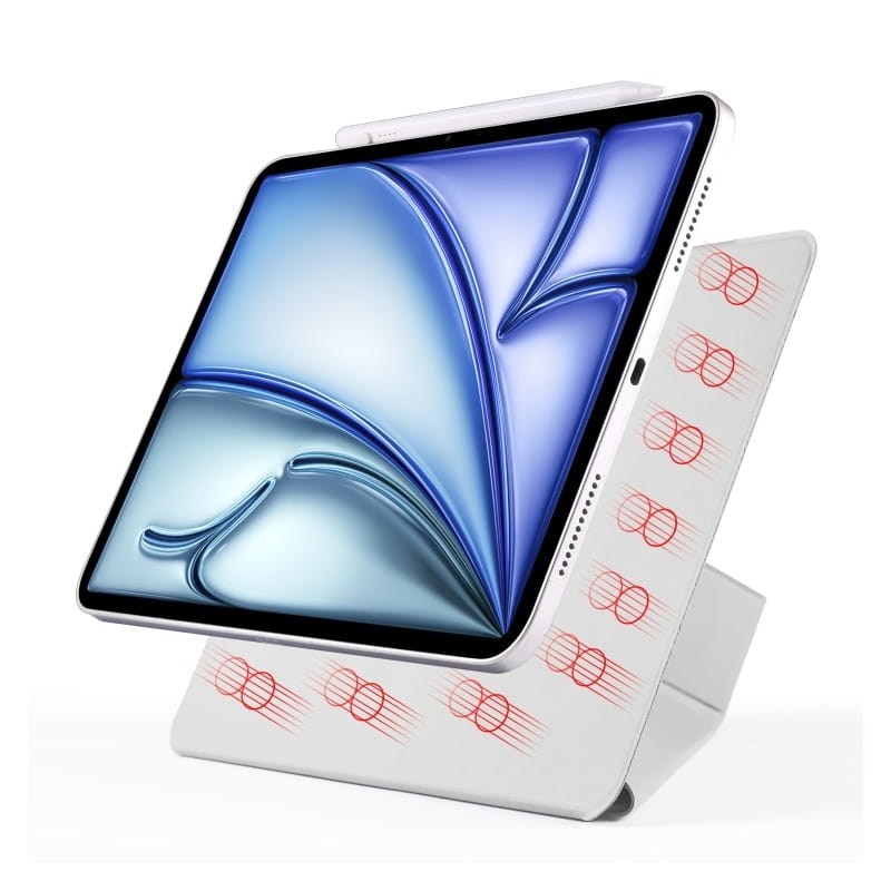 Чехол-книжка BeCover Ultra Slim Origami Magnetic для Apple iPad mini 7 (2024) Gray (712949)