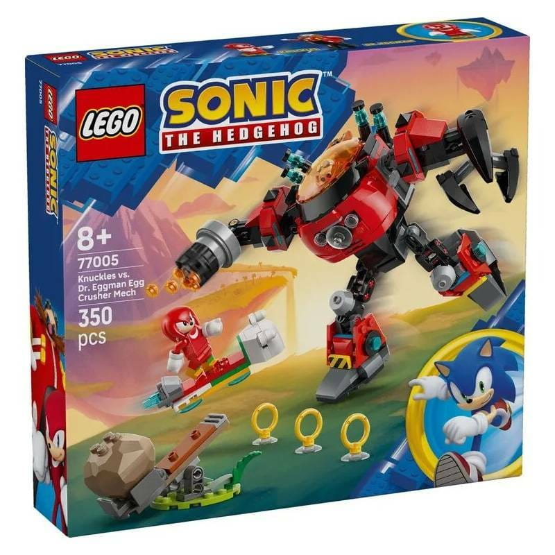 Конструктор LEGO Sonic Knuckles vs. Dr. Eggman Egg Crusher Mech (77005)