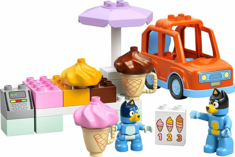 Конструктор LEGO Duplo Bluey Путешествие с мороженым и Блуи (10458)