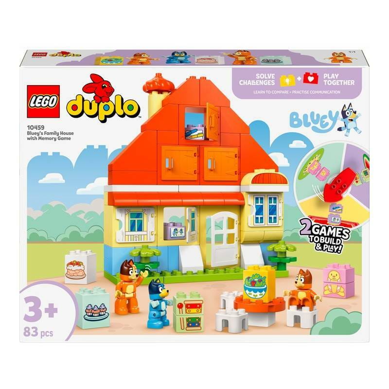 Конструктор LEGO Duplo Bluey Семейный дом Блуи с игрой на запоминание (10459)