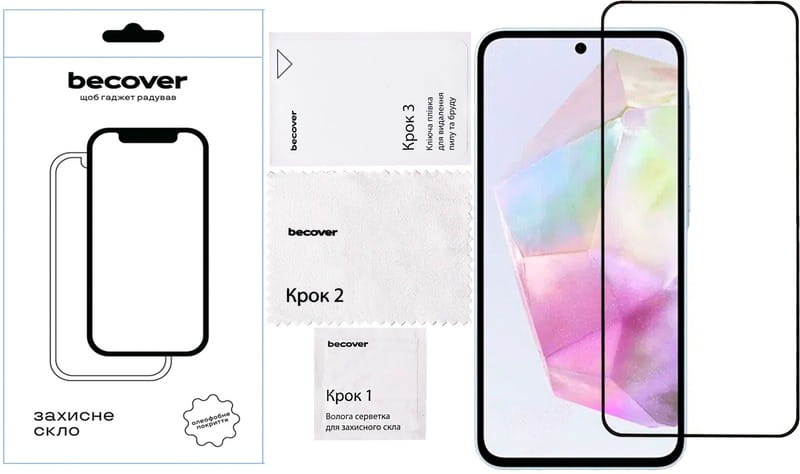 Захисне скло BeCover для Samsung Galaxy A36 SM-A366 Black (712886)
