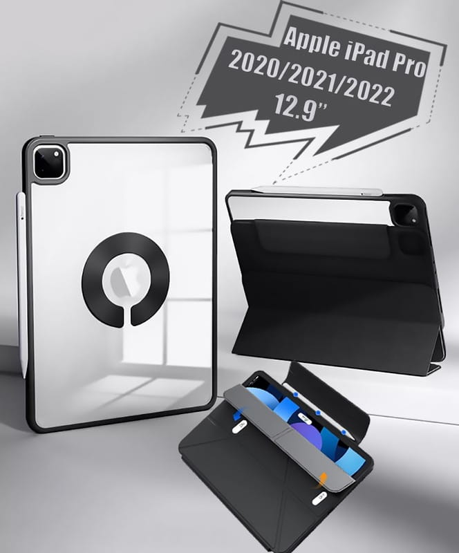 Чехол-книжка BeCover Ultra Slim Origami Flex для Apple iPad Pro 12.9 (2020/2021/2022) Black (712979)