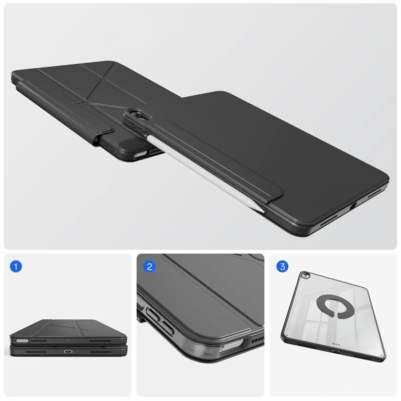 Чехол-книжка BeCover Ultra Slim Origami Flex для Apple iPad Air 13 (2024/2025) Black (712980)