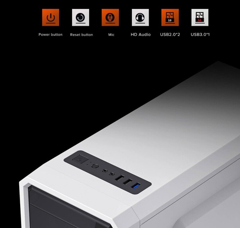 Корпус GameMax G561E White