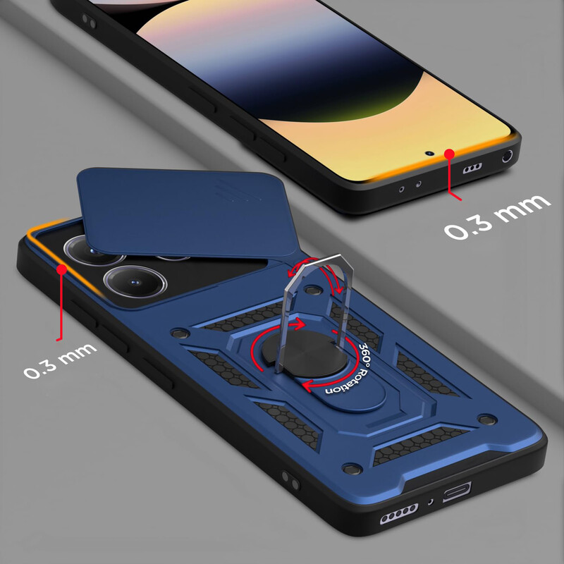 Чохол-накладка BeCover Military для Xiaomi Redmi Note 14 5G Blue (713093)