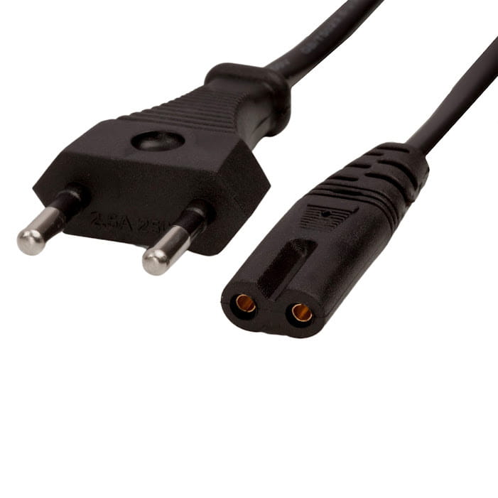 Кабель живлення ProfCable8-150 2pin, 1,5 м, Black