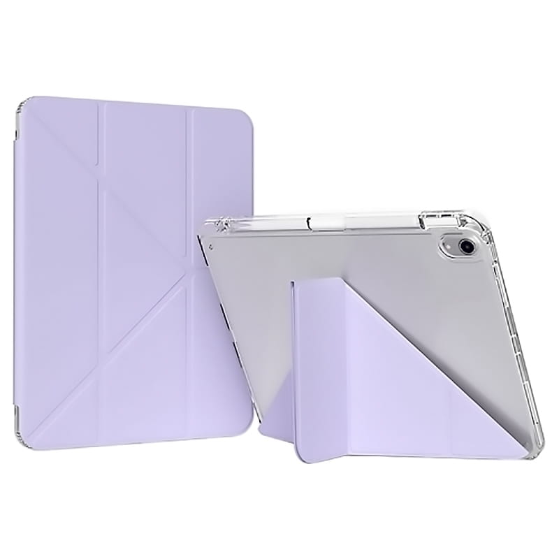 Чeхол-книжка BeCover Ultra Slim Origami Transparent с креплением Apple для Apple iPad 10.9" 2022 Purple (712941)