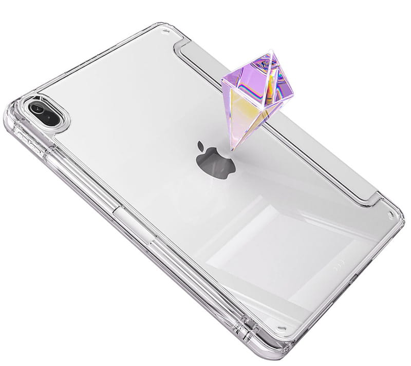 Чохол-книжка BeCover Ultra Slim Origami Transparent з кріпленням Apple для Apple iPad Mini 7 2024 Gray (712935)