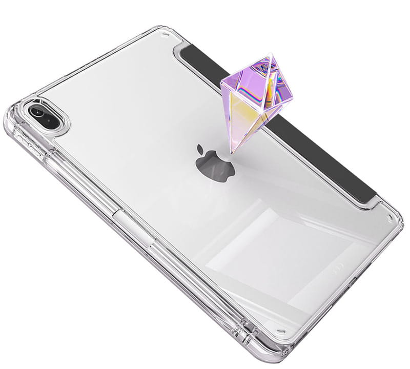 Чeхол-книжка BeCover Ultra Slim Origami Transparent с креплением Apple для Apple iPad Mini 7 2024 Black (712934)