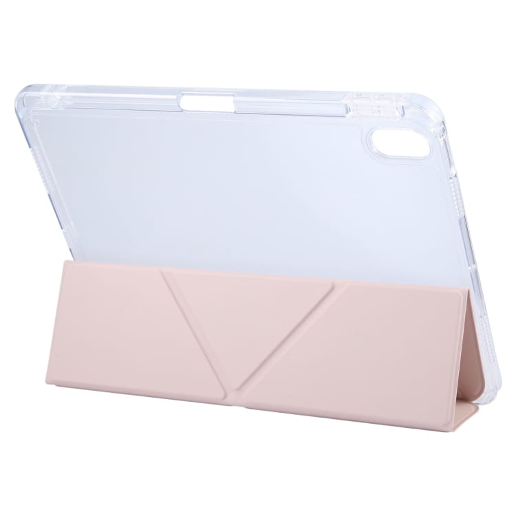 Чeхол-книжка BeCover Ultra Slim Origami Transparent с креплением Apple для Apple iPad Mini 6 2021 Pink (712932)