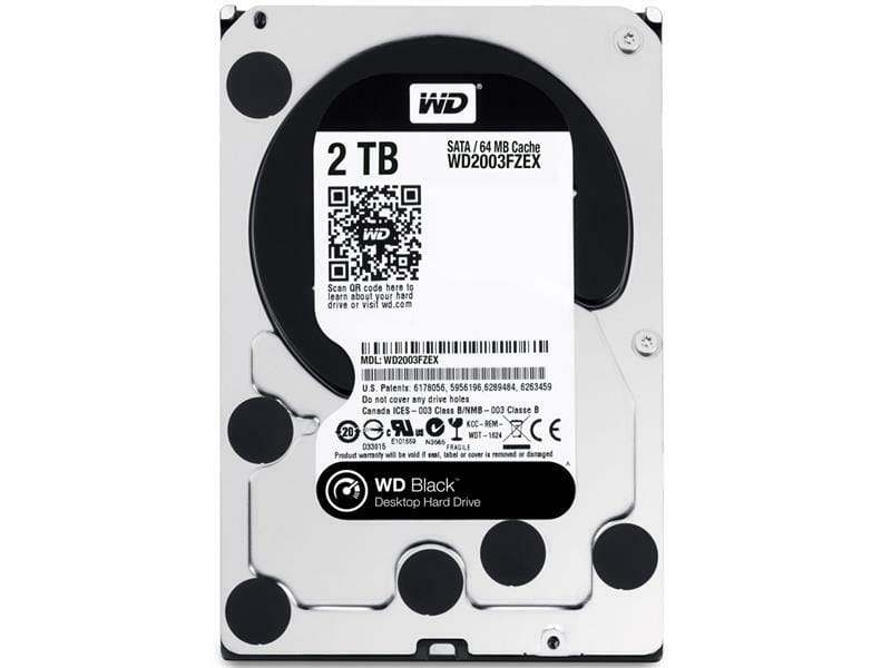 Накопитель HDD 2TB WD 7200rpm 64MB (WD2003FZEX) Refurbished