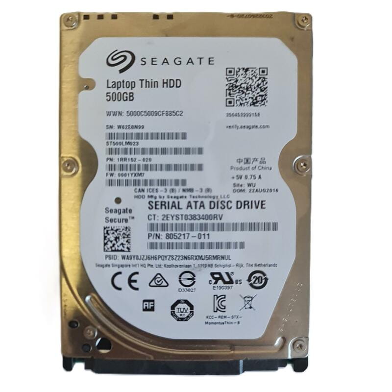 Накопитель HDD 2.5" SATA  500Gb Seagate Laptop Thin 32MB 7200rpm (ST500LM023)_Refurbished