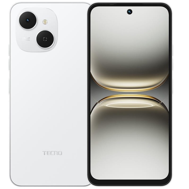 Смартфон Tecno Spark 40C (KM4k) 4/128GB Veil White (4894947093036)