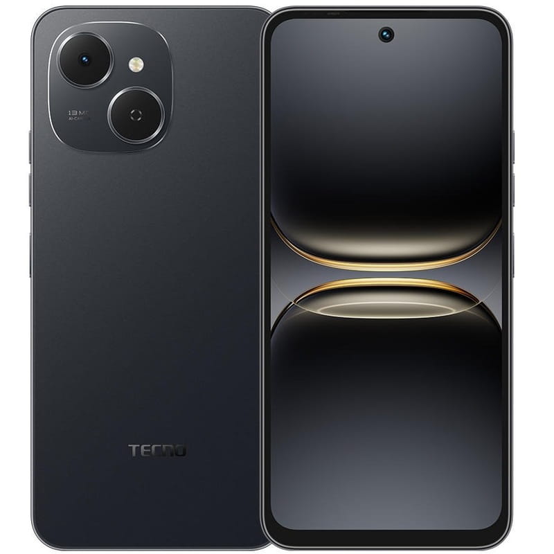 Смартфон Tecno Spark 40C (KM4k) 4/128GB Ink Black (4894947092459)