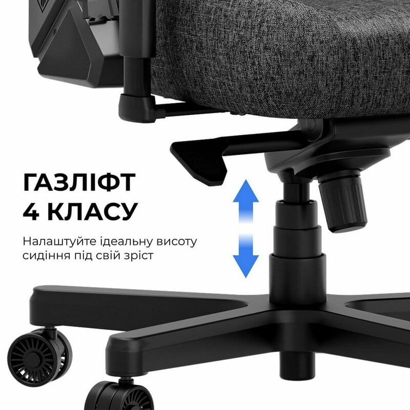 Крісло для геймерів Anda Seat Kaiser 3E XL Grey Fabric (AD23YC-XL-09-G-CF-G01)