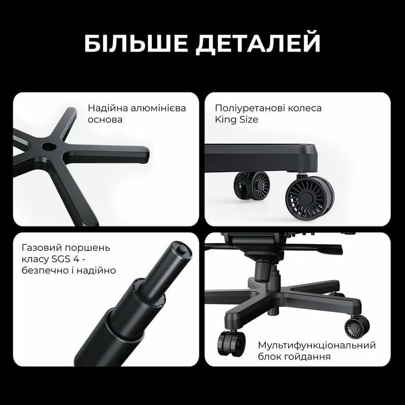 Крісло для геймерів Anda Seat Kaiser 3E XL Grey Fabric (AD23YC-XL-09-G-CF-G01)