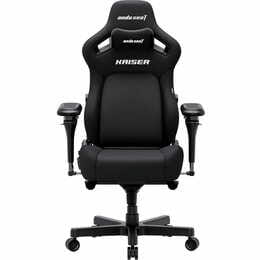 Крісло для геймерів Anda Seat Kaiser 4 V2 Size XL PVC Black Fabric (AD12YDDC-XLL-20-B-CF-03)