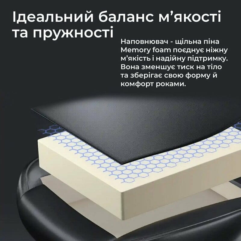Крісло для геймерів Anda Seat Kaiser 4 V2 Size XL PVC Black Fabric (AD12YDDC-XLL-20-B-CF-03)