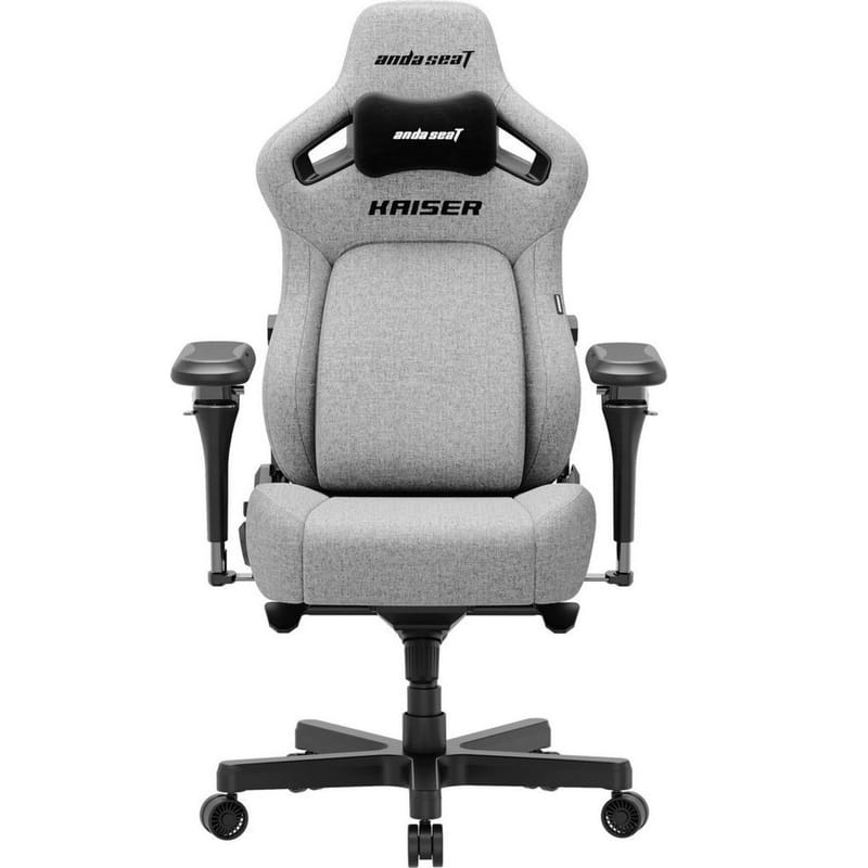 Кресло для геймеров Anda Seat Kaiser 4 V2 Size XL PVC Gray Fabric (AD12YDDC-XLL-20-G-CF-03)