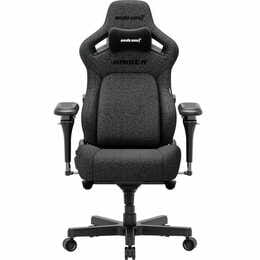 Кресло для геймеров Anda Seat Kaiser 4 V2 Size XL PVC Dark Gray Fabric (AD12YDDC-XLL-20-GB-CF-03)
