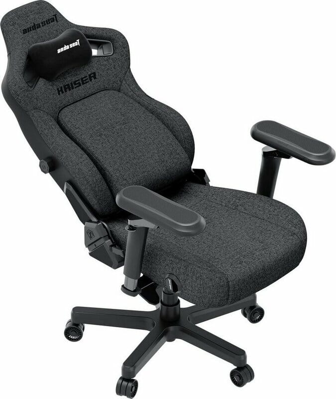 Кресло для геймеров Anda Seat Kaiser 4 V2 Size XL PVC Dark Gray Fabric (AD12YDDC-XLL-20-GB-CF-03)