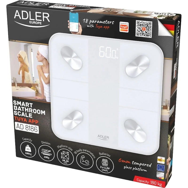 Ваги підлогові Adler AD 8186 White