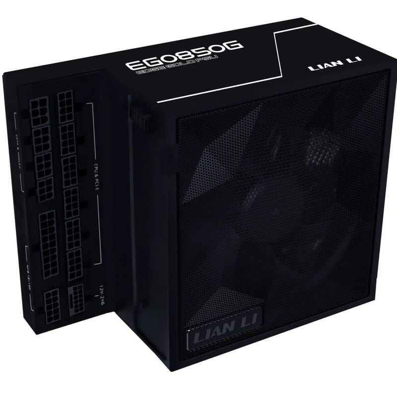 Блок питания Lian Li EDGE850, 80 Plus Gold, Black, EU Cord (G9P.EG0850G.B000.EU)