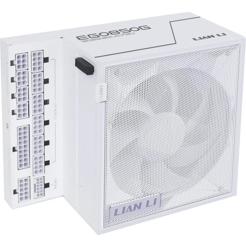 Блок питания Lian Li EDGE850, 80 Plus Gold, White, EU Cord (G9P.EG0850G.W000.EU)