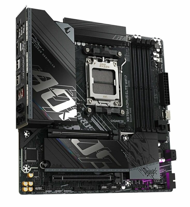 Материнская плата Gigabyte X870M Aorus Elite WiFi7 Socket AM5
