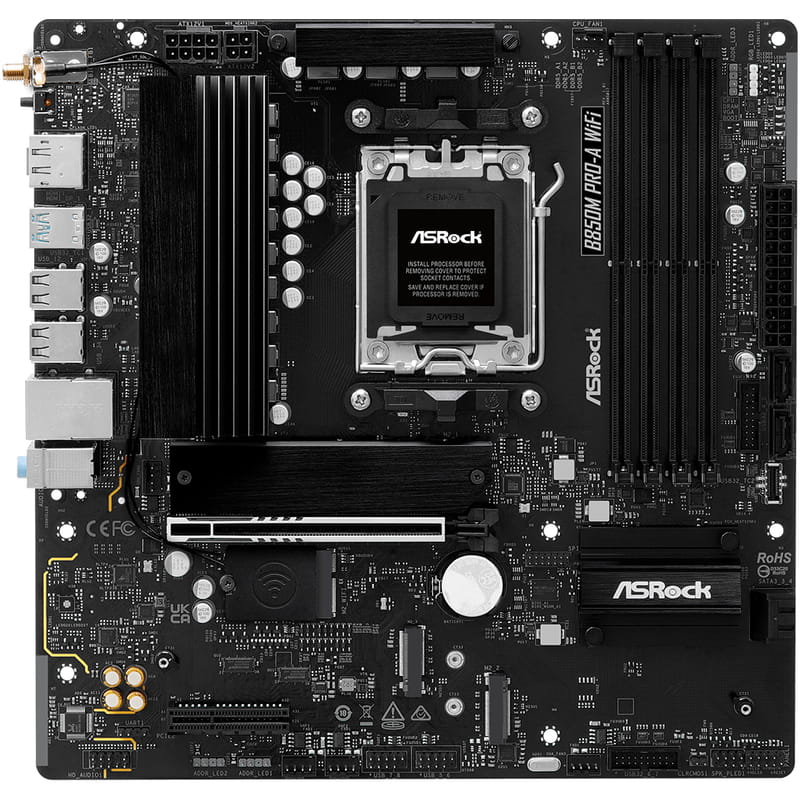 Материнська плата ASRock B850M Pro-A WiFi Socket AM5
