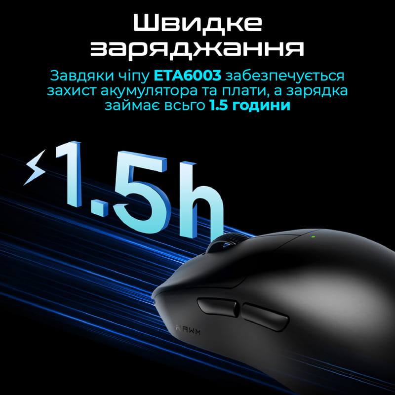 Мышь беспроводная RAWM ES21 White