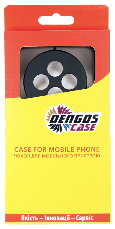 Чохол-накладка Dengos Matte для Oppo  Reno 12F 4G Black (DG-KM-157) + захисне скло