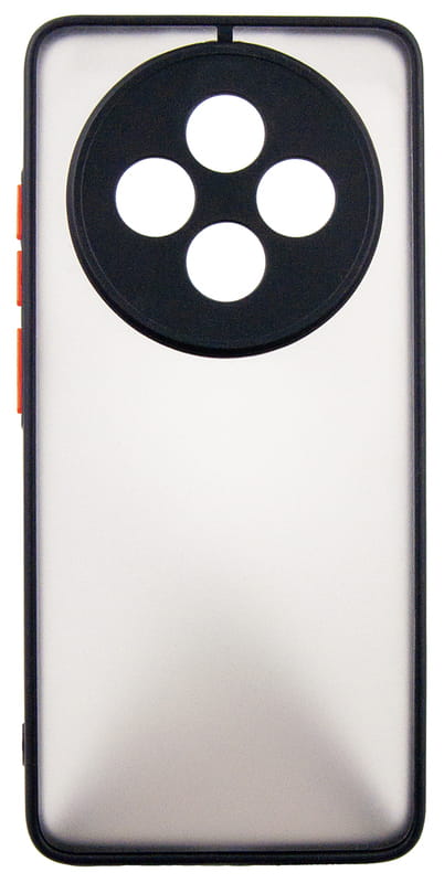 Чохол-накладка Dengos Matte для Oppo  Reno 12F 4G Black (DG-KM-157) + захисне скло