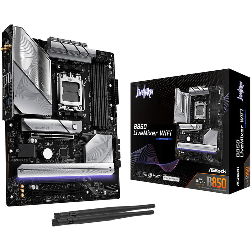 Материнская плата ASRock B850 LiveMixer WiFi Socket AM5