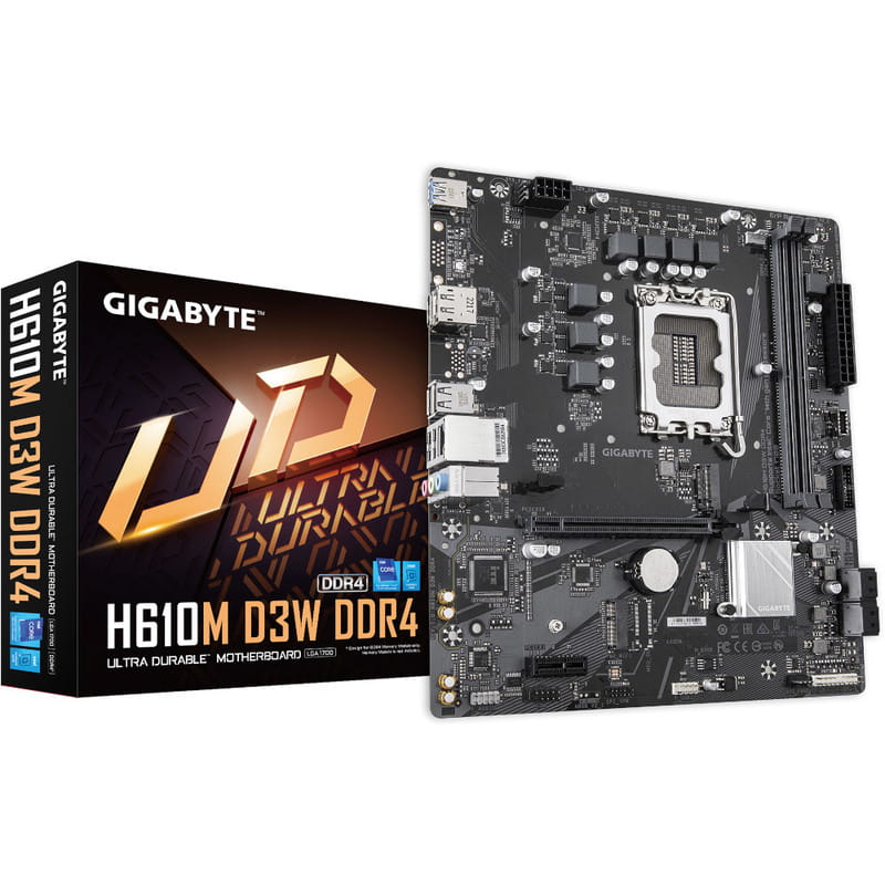 Материнская плата Gigabyte H610M D3W DDR4 Socket 1700