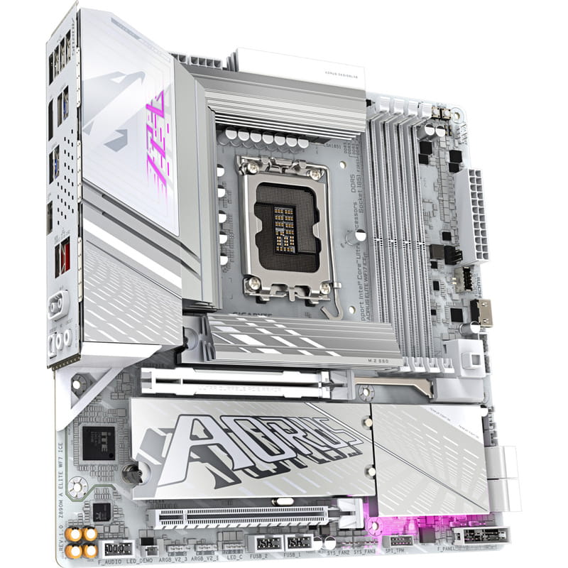 Материнська плата Gigabyte Z890M Aorus Elite WiFi7 Ice Socket 1851