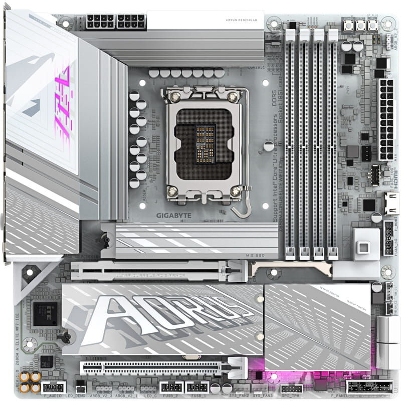 Материнська плата Gigabyte Z890M Aorus Elite WiFi7 Ice Socket 1851