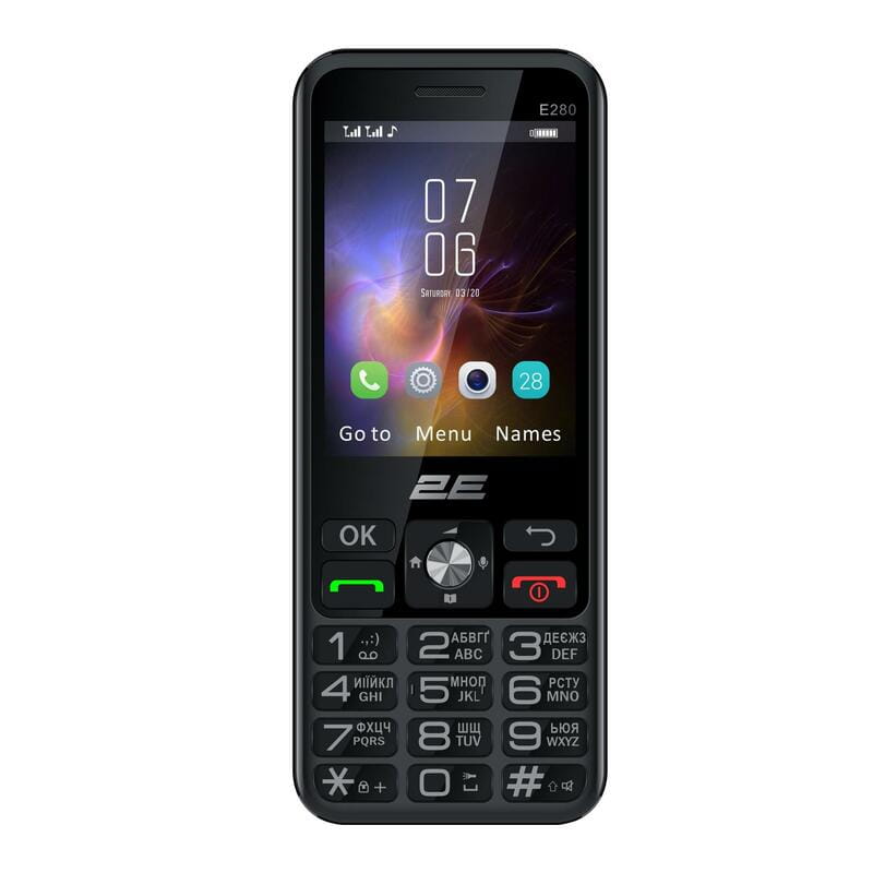 Мобильный телефон 2E E280 2025 Dual Sim Black (694743656220)