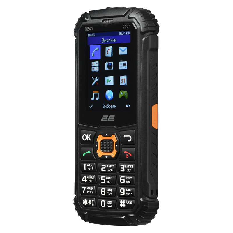Мобильный телефон 2E R240 2025 Dual Sim Black (694743657623)