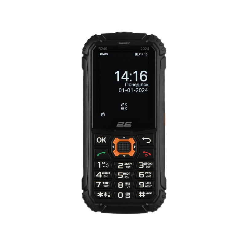 Мобильный телефон 2E R240 2025 Dual Sim Black (694743657623)