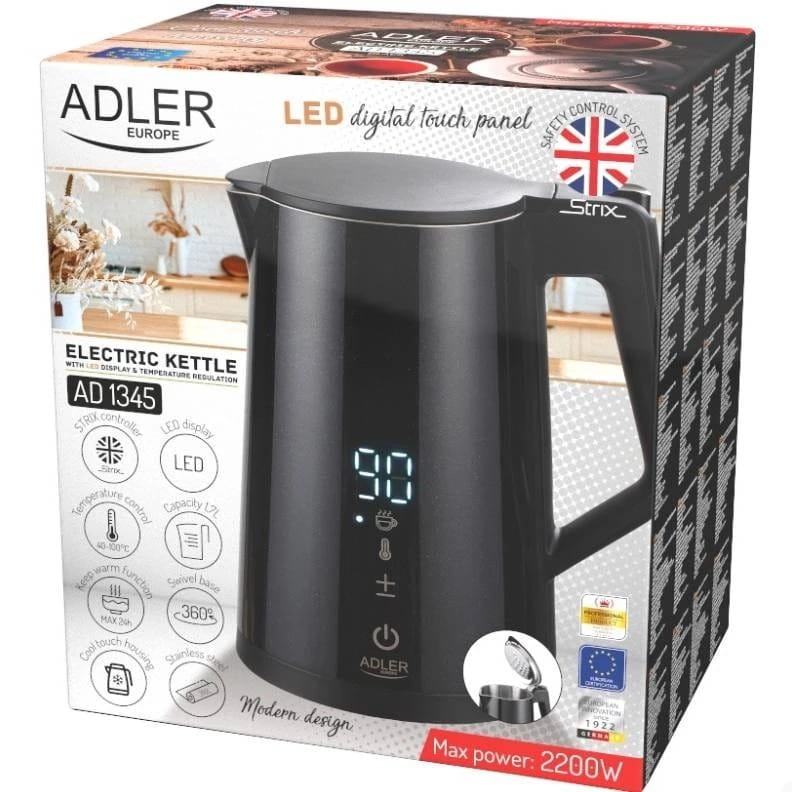 Електрочайник Adler AD 1345 Black